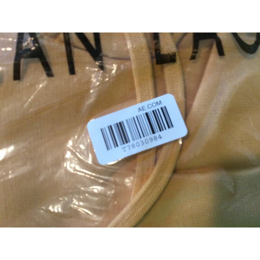 American Eagle Pullover Hoodie Mustard Womens LgTall NWT - Picture 3 of 5
